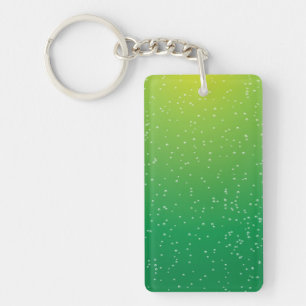 Limoen Soda met Tiny Bubbles Background Art Sleutelhanger