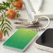 Limoen Soda met Tiny Bubbles Background Art Sleutelhanger (Voorkant Rechts)