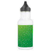 Limoen Soda met Tiny Bubbles Background Art Waterfles (Rechts)