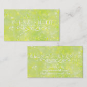 Limoen Sparkle Bokeh Visitekaartje (Voorkant / Achterkant)