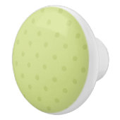 Limoen Spring Green Polka Dot Dresser Cabinet Knob Keramische Knop (Rechts)