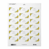 Limoen squeeze jubileum naam etiket (Full Sheet)