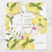 Limoen squeeze  wijn etiket (Enkel label)