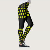 Limoen Stippenpatroon Leggings (Rechts)