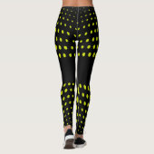 Limoen Stippenpatroon Leggings (Achterkant)