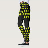 Limoen Stippenpatroon Leggings (Links)