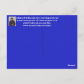 Limoen Stone Face Carving Stone Post POST KAART. Briefkaart (Achterkant)