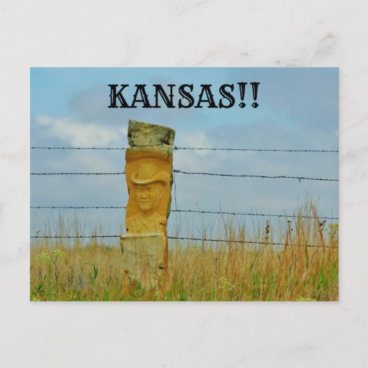 Limoen Stone Face Carving Stone Post POST KAART. Briefkaart (Voorkant)