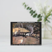 Limoen Street Station, Liverpool. Briefkaart (Staand voorkant)