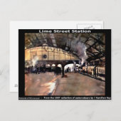 Limoen Street Station, Liverpool. Briefkaart (Voorkant / Achterkant)