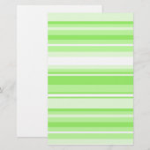 Limoen strepen briefpapier (Voorkant / Achterkant)