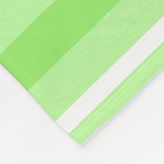 Limoen strepen fleece deken (Hoek)