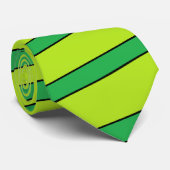 Limoen stripe stropdas (Opgerold)