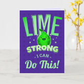 Limoen Strong, ik kan dit! - Limoen Pun Kaart (Gele Bloem)