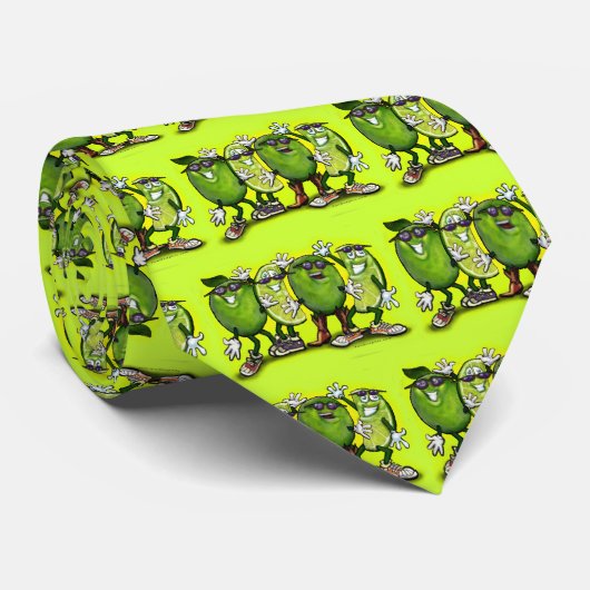 Limoen Stropdas (Opgerold)