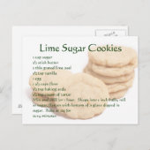 Limoen Sugar Cookies Briefkaart (Voorkant / Achterkant)