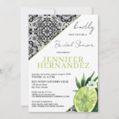 Limoen Tegel Vrijgezellenfeest Kaart (Voorkant)