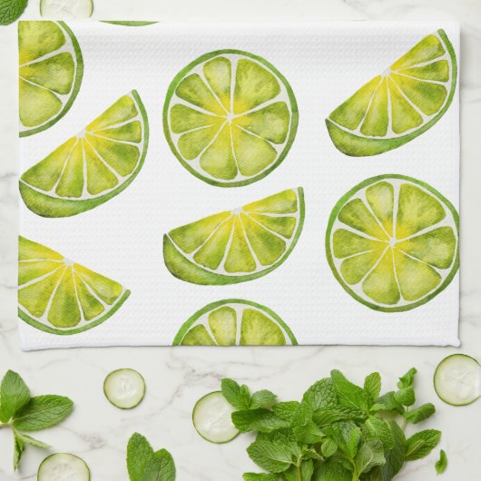 Limoen Theedoek (Gevouwen)
