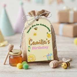 Limoen Thema Kinderverjaardag Cadeaulabel