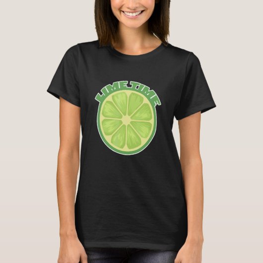 Limoen Time Margarita Limoen Limoen Barista T-shirt (Voorkant)
