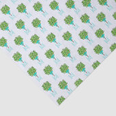 Limoen Topiary Green Wrapping Paper Tissuepapier (Detail)