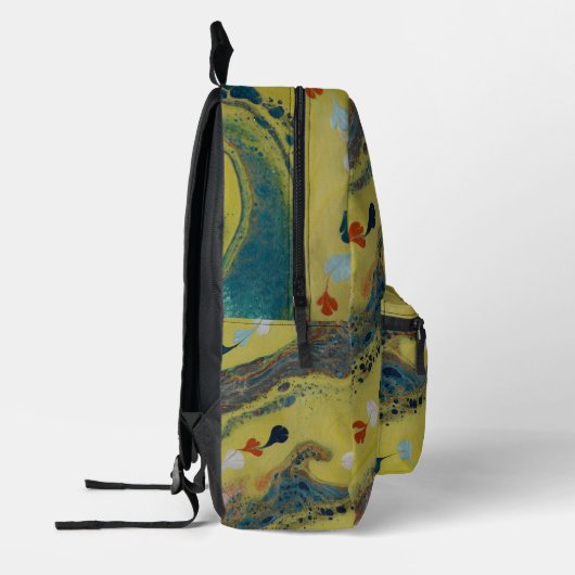 Limoen Tracks Bedrukte Rugzak (Links)