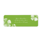 Limoen Tropische Waterverf Bloemen Adresetiketten Etiket (Voorkant)