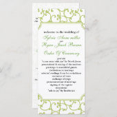 limoen Trouwprogramma Programmakaart (Voorkant / Achterkant)