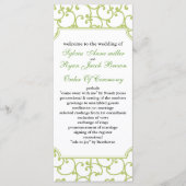 limoen Trouwprogramma Programmakaart (Voorkant)