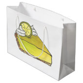 Limoen uit Florida Key Pie Slice Dessert Foodie Gi Groot Cadeauzakje (Achterkant Gekanteld)
