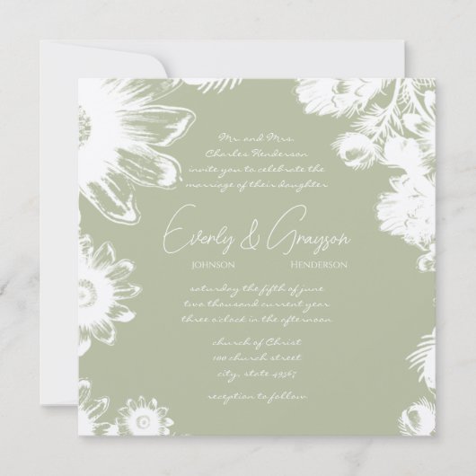 Limoen uitnodiging tot weduwschap (Voorkant)