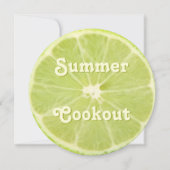 Limoen — Uitnodiging voor verse Slice Summer Cooko (Voorkant)