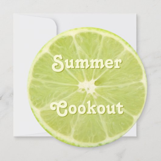 Limoen — Uitnodiging voor verse Slice Summer Cooko (Voorkant)