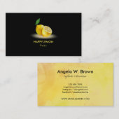 Limoen van parfumvlokken visitekaartje (Voorkant / Achterkant)