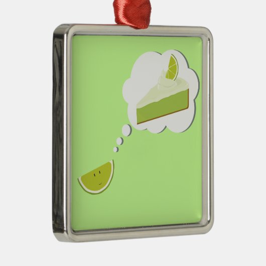 Limoen van taart metalen ornament (Rechts)