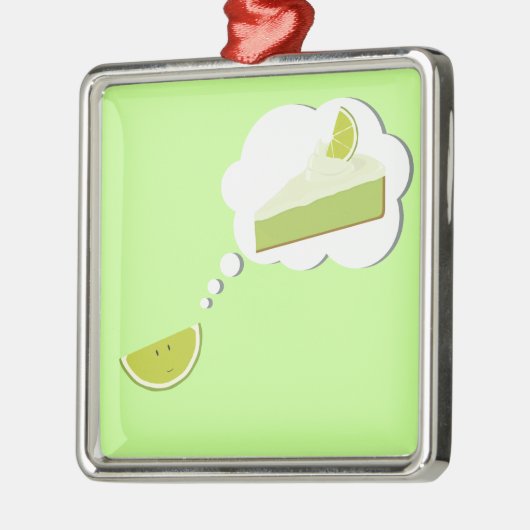 Limoen van taart metalen ornament (Links)