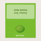 Limoen Visitekaartje (Buitenkant ongevouwen)