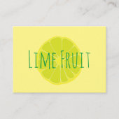 Limoen Visitekaartje (Voorkant)