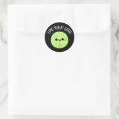 Limoen Voelen Goed Grappig Citrus Limoen Pun Donke Ronde Sticker (Tas)