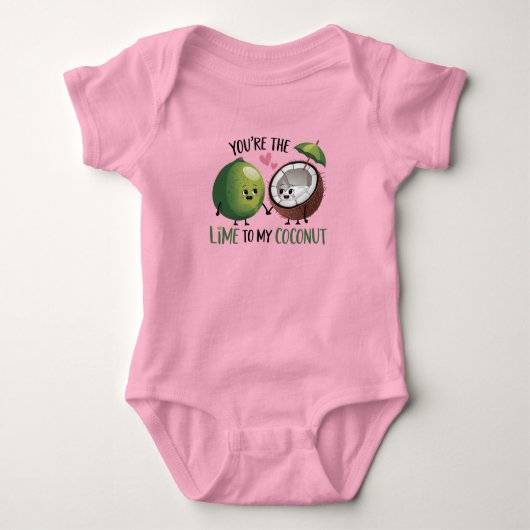 Limoen voor mijn kokosnoot baby romper (Voorkant)