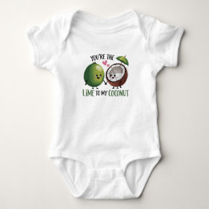 Limoen voor mijn kokosnoot baby romper