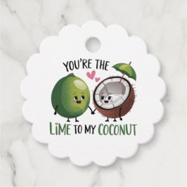 Limoen voor mijn kokosnoot-valentijn bedankjes labels