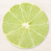 Limoen Vruchten Slice Ronde Kartonnen Onderzetter (Voorkant)