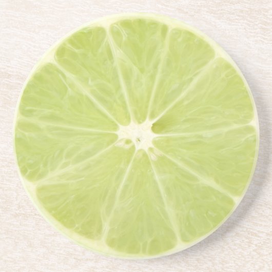Limoen Vruchten Slice Zandsteen Onderzetter (Voorkant)