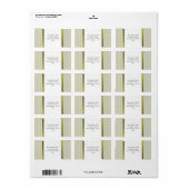 limoen-W-Striped Linnen Etiket (Full Sheet)