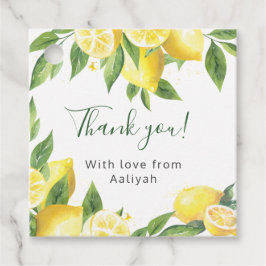 Limoen Waterverf Bedankt Bedankjes Labels