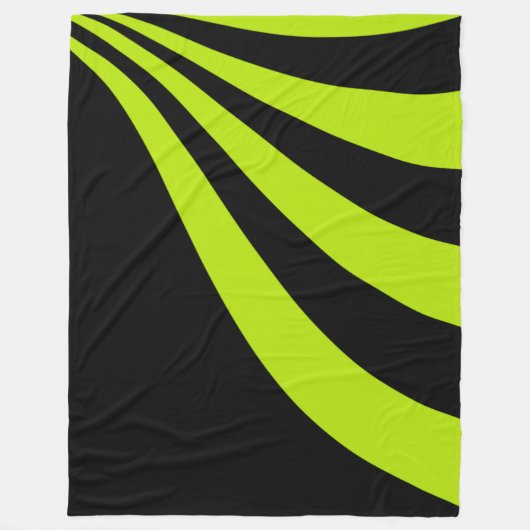 Limoen Wave Fleece Deken (Voorkant)