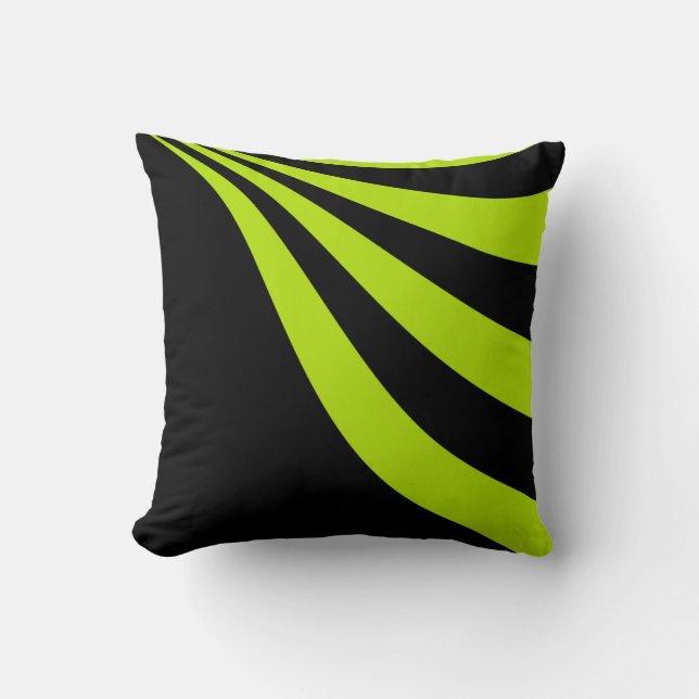 Limoen Wave Kussen (Voorkant)