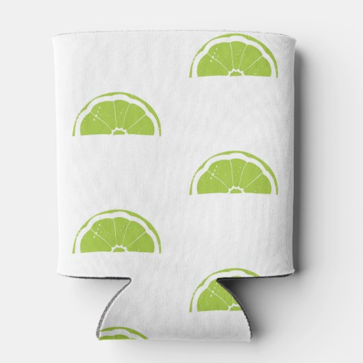 Limoen Wedge Art Patroon Blikjeskoeler (Achterkant)