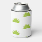 Limoen Wedge Art Patroon Blikjeskoeler (Blikje Achterkant)